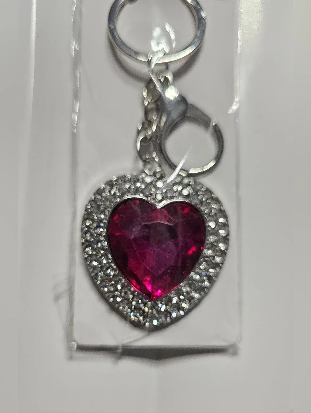 Crystal (Pick 1) Keychains/Bag Charms - Butterfly Or Hearts